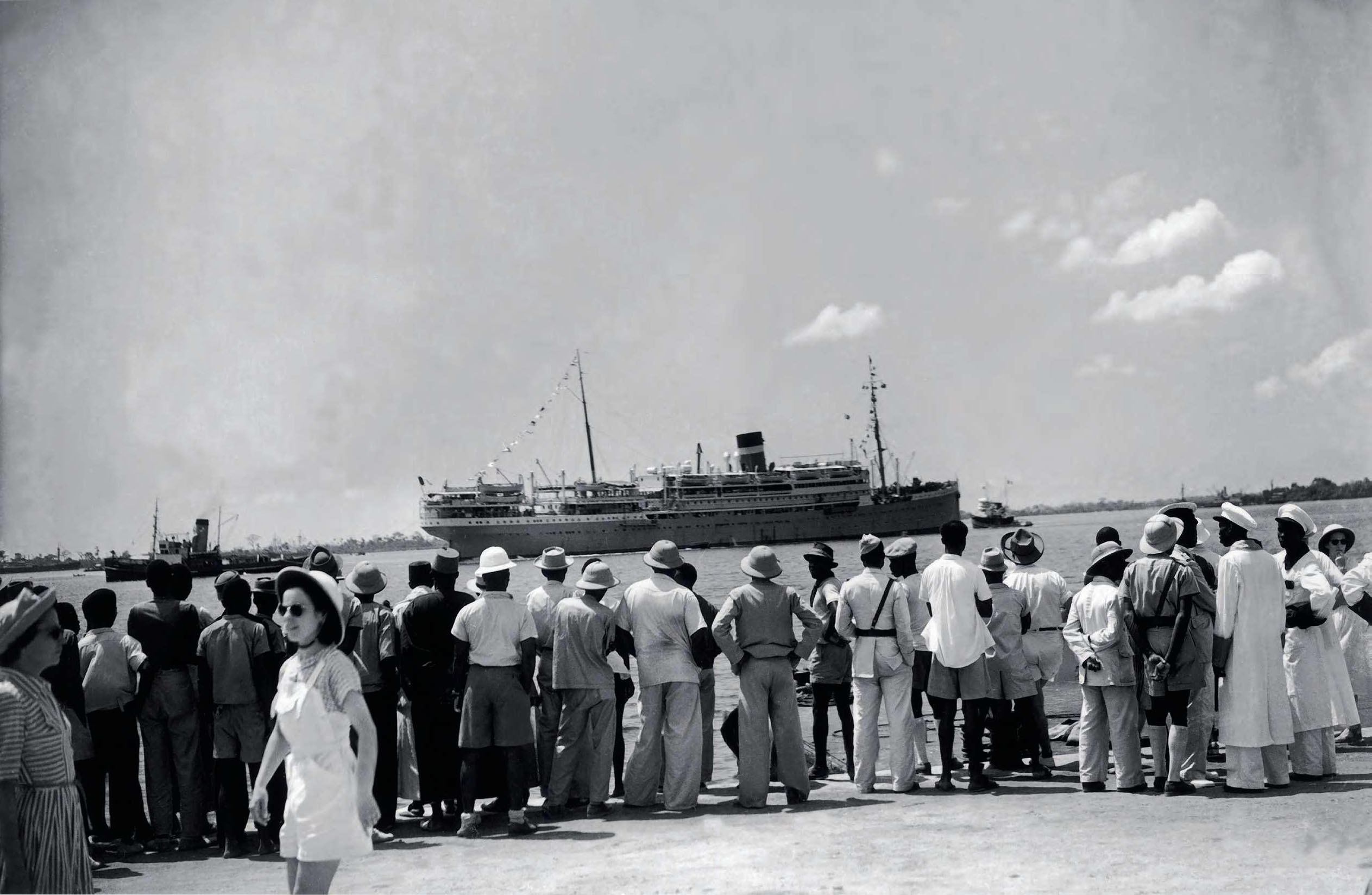 Inauguration du nouveau port le 8 février 1951.KEYSTONE FRANCE