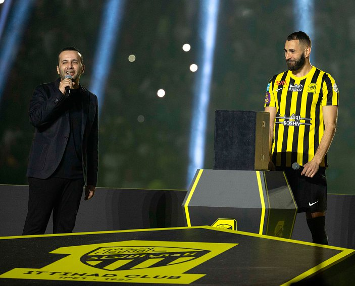 Le joueur français Karim Benzema a rejoint le club saoudien Al Ittihad, à Djeddah, en juin dernier. EPA-EFE
