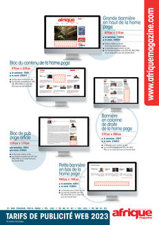 Télécharger les tarifs de publicité WEB